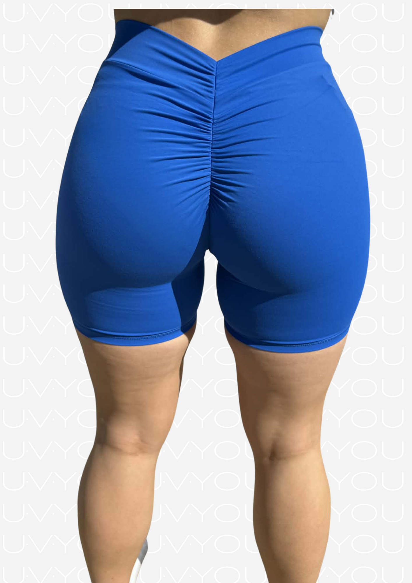 Edge Scrunch Shorts - Electric Blue