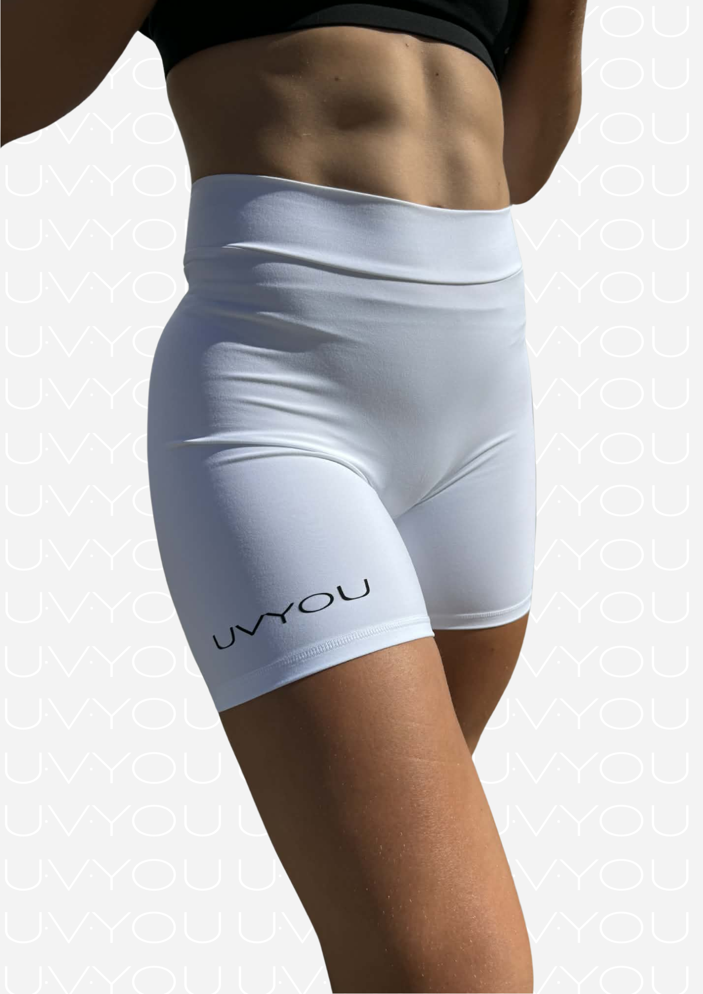 Edge Scrunch Shorts - Focus White